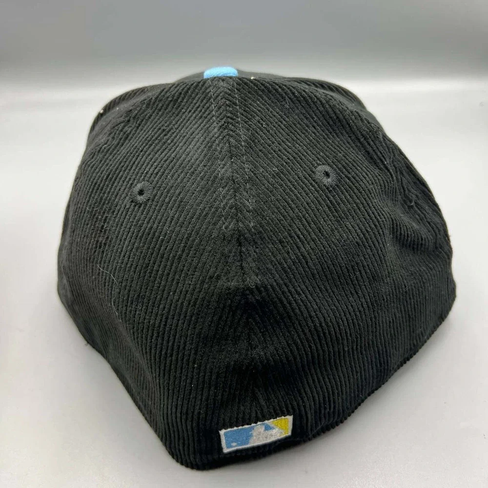 Los Angeles LA Dodgers Hat Men 7 5/8 Corduroy 59Fifty New Era MLB Fitted Cap New